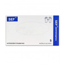 Нитриловые перчатки SEF (50 пар/100 шт. в упаковке)
