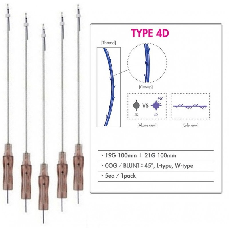 Мезонити COG 4D L 19G x 100 мм (PDO)