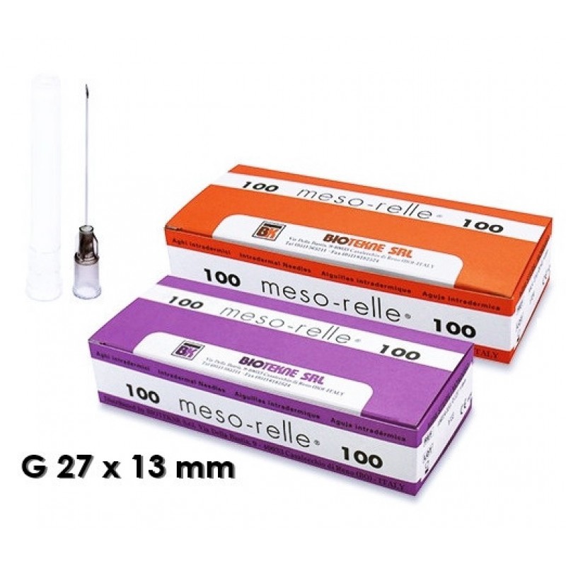 Голка для філера Meso-relle G27 0.4x13 mm (100 шт.)