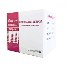 Голка для мезотерапії Disposable needle, Japan steel G32 0,23x13 mm