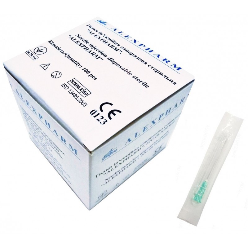 Голка Alexpharm G-21 0,8 х40 мм (100 шт.)