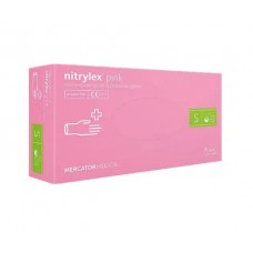 Нитриловые перчатки Nitrilex розовые (50 пар/100 шт. в упаковке) 