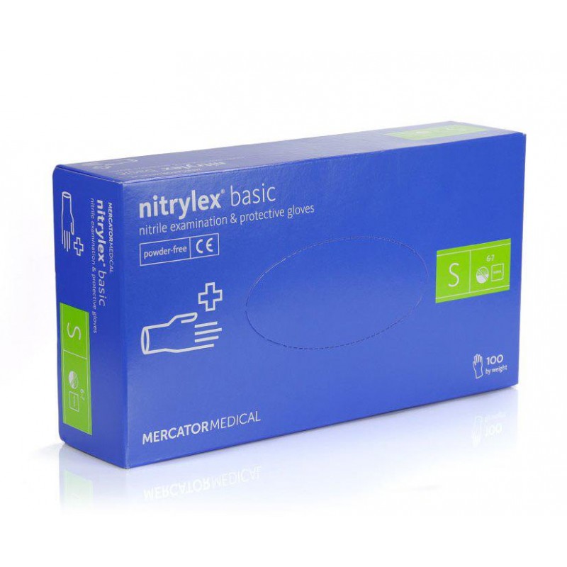 Нитриловые перчатки Nitrilex basic (50 пар/100 шт. в упаковке) L