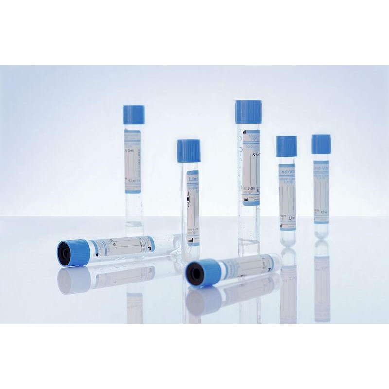 Пробірка "Lind-Vac" 3,8% Na цитрат + гель 9,0 мл