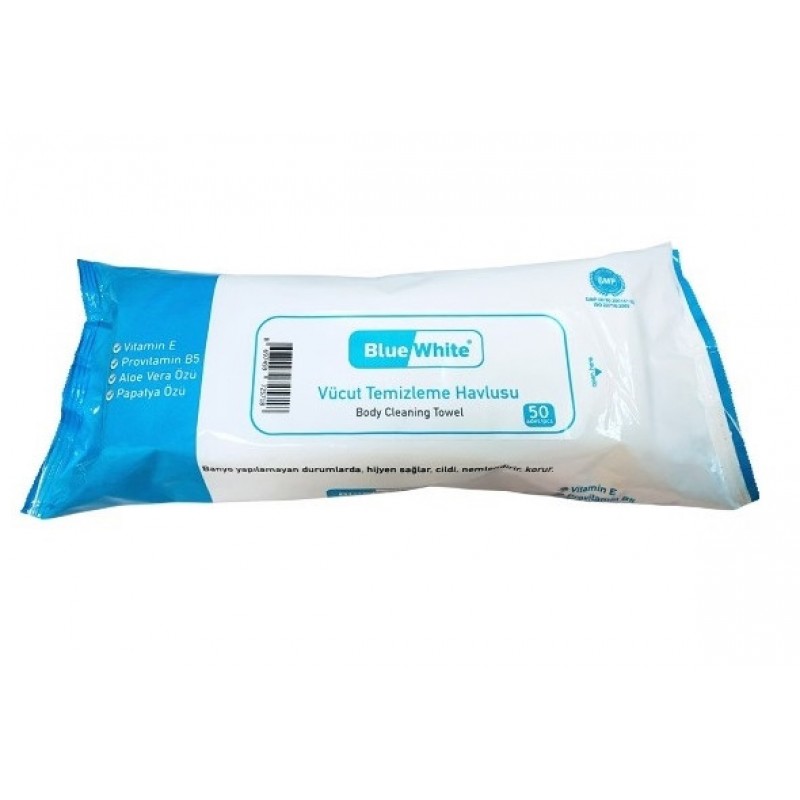 Полотенце для очистки тела торговой марки Blue White, 50 шт/уп