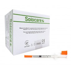 Инсулиновый шприц Solocare U100 с интегрированной иглой G 30 0,3 х 13 мм 