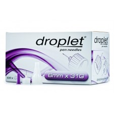 Иглы для инсулиновых шприц-ручек Droplet (6mm x 31G) (100 шт. в упаковке)