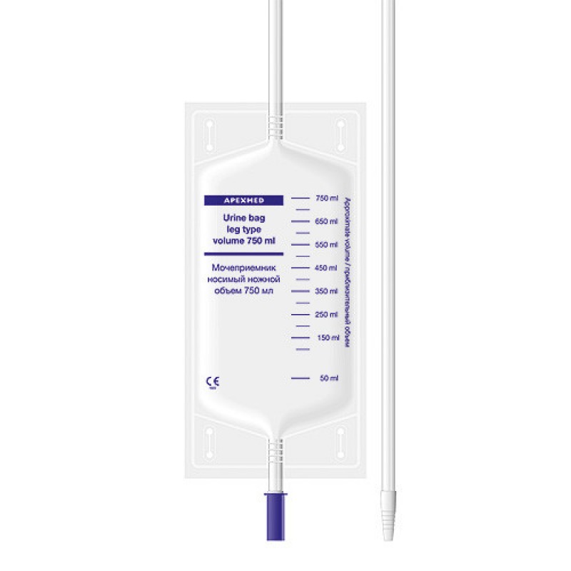 Сечоприймач 750 мл, довжина трубки 30 см (10 шт в упаковці)