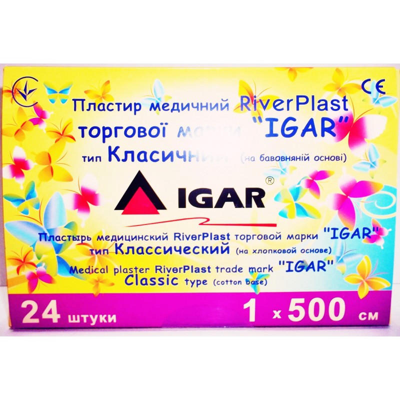 Пластир медичний RiverPLAST Класичний на бавовняній основі в котушці 1х500 см
