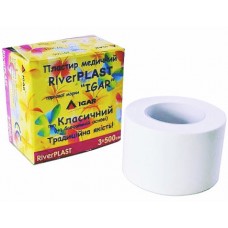 Пластир медичний RiverPLAST Класичний на бавовняній основі в котушці 3х500 см