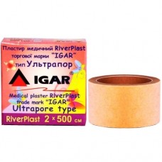 Пластир медичний RiverPLAST Ультрапор в котушці 2х500 см (12 шт. у пакованні)