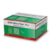 Шприц инсулиновый BD Micro-Fine (Микрофайн) U-40 1.0 мл, игла 0.3х8мм (100 шт. в уп)