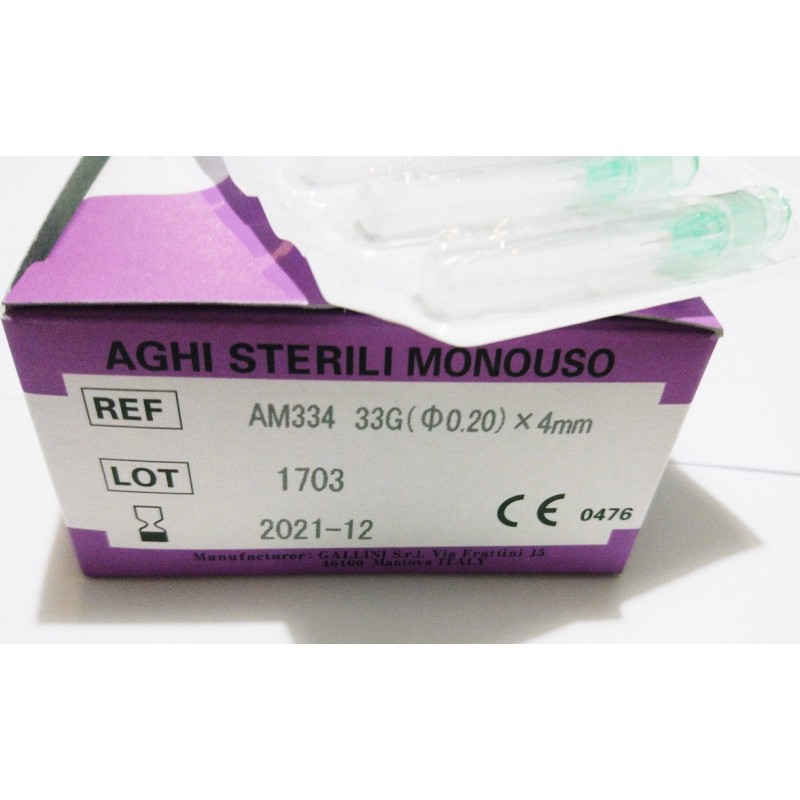 Голка для мезотерапії Meso-relle G33 0,20x4mm (100 шт.)