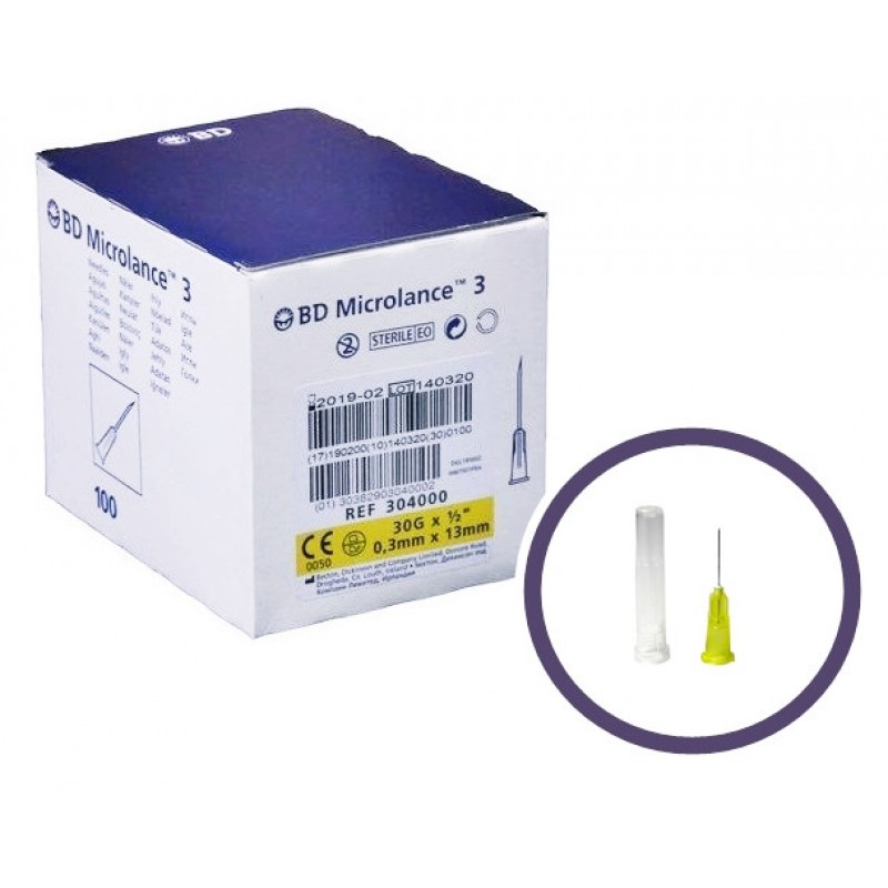 Голка для мезотерапії BD Microlance® G-30 0,3 х 13 мм (100 шт.)