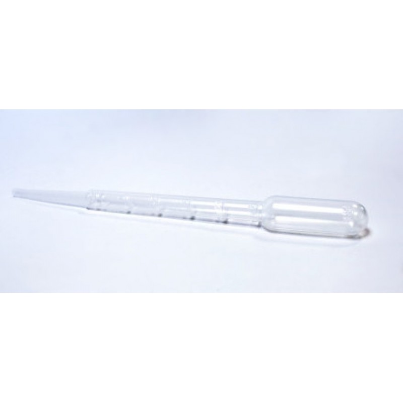 Пипетка Пастера 3 мл, стерильная, с PE в индивидуальной упаковке