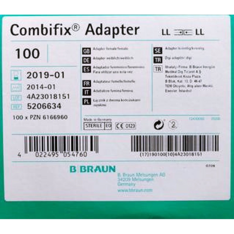 Комбіфікс адаптер конектор combifix female/female для з'єднання 2 шприців лупер лок