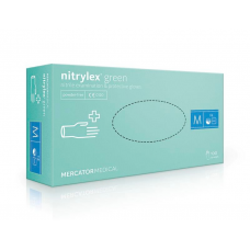 Нитриловые перчатки Nitrilex зеленые (50 пар/100 шт.)