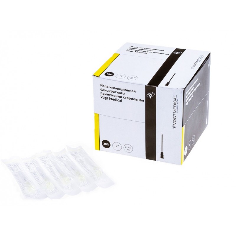Голка для мезотерапії Vogt Medical G-30 0,3 х 13 мм (100 шт.)