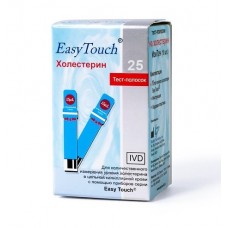 Тест-смужки для глюкометра Easy Touch для визначення рівня холестерину (25 шт.)