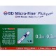 Шприц інсуліновий BD Micro-Fine Demi (Мікрофайн) U-100 0.3мл, голка 0.3х8мм (10 штук у стерильному пакеті)