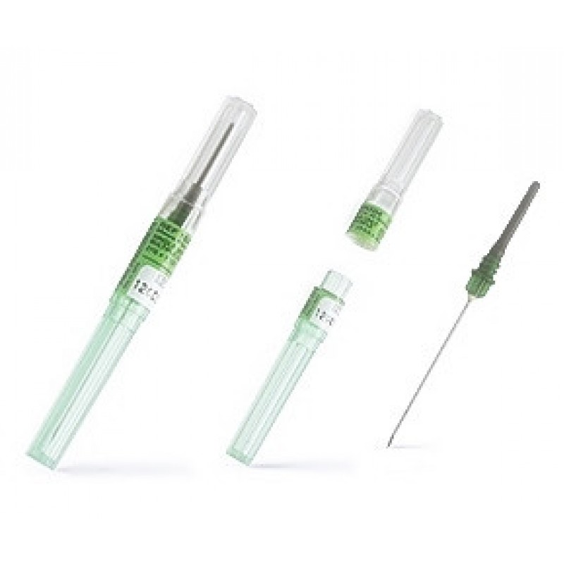 Игла для взятия крови Vacutest G21 0,8х38мм зеленая (100 шт. в упаковке)