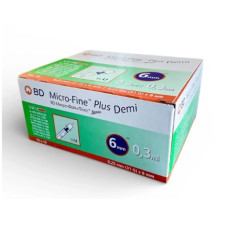 Шприц інсуліновий BD Micro-Fine Demi (Мікрофайн) U-100 0.3 мл голка G31 0.25 x 6 мм (100 шт.)