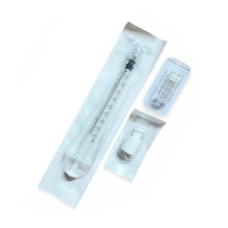 Шприц луер лок 1,0 мл з конектором для розділення препарату та ковпачком