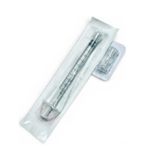 Шприц луер лок 1,0 мл з конектором для розділення препарату